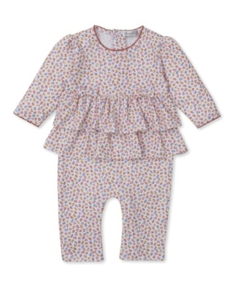 Kissy Kissy Pumpkin Floral Ruffle Playsuit