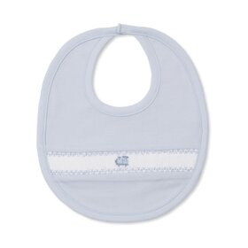 Kissy Kissy CLB F25 Blue Train Smocked Bib