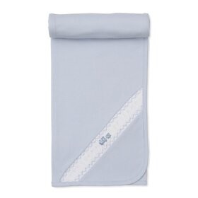Kissy Kissy CLB F25 Blue Train Smocked Blanket