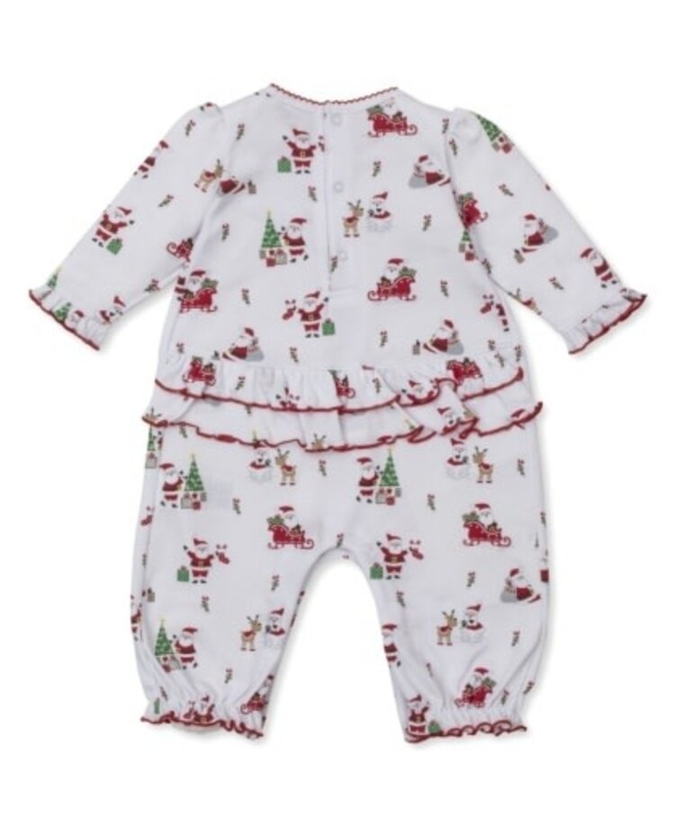 Kissy Kissy Christmas Capers Ruffle Playsuit