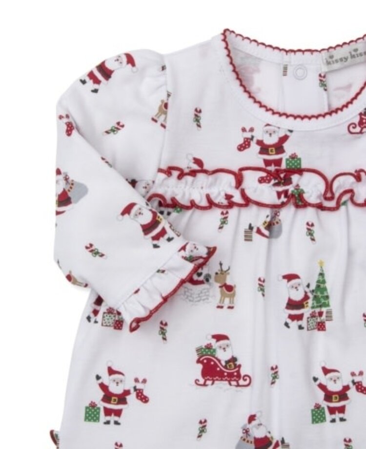 Kissy Kissy Christmas Capers Ruffle Playsuit