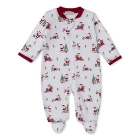 Kissy Kissy Christmas Capers Zip Footie