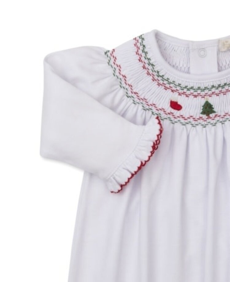 Kissy Kissy CLB Holiday 25 Ruff Smocked Sack