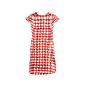 Gabby Red Houndstooth Isabella Dress