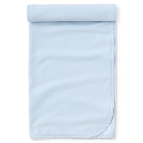 Kissy Kissy Blue with White Dot Blanket