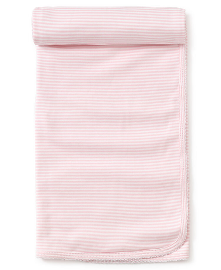 Kissy Kissy Pink Stripe Blanket