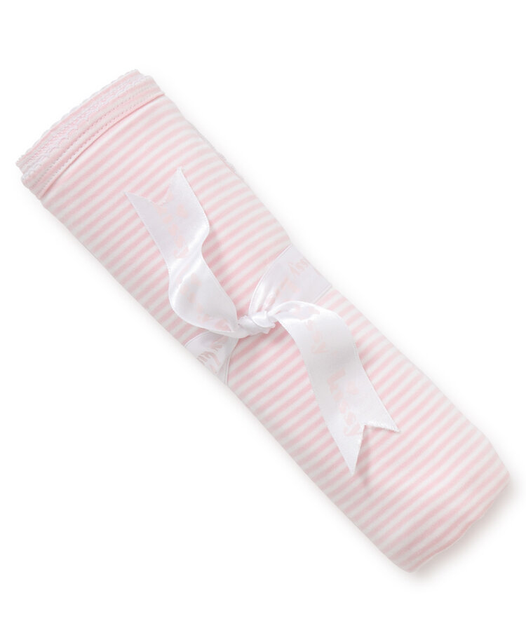 Kissy Kissy Pink Stripe Blanket