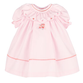 Sophie & Lucas Pink Pumpkin Ruffle Dress