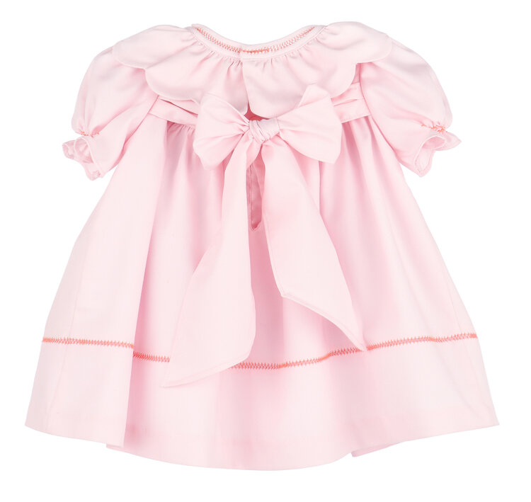 Sophie & Lucas Pink Pumpkin Ruffle Dress