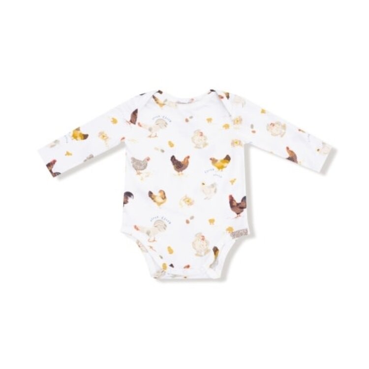Angel Dear Collector Chickens - Unisex - Lap Shoulder Bodysuit