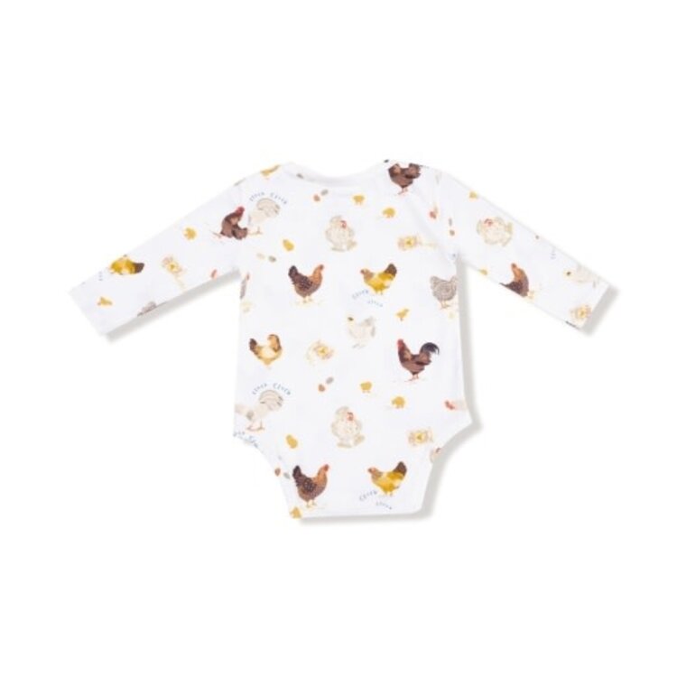 Angel Dear Collector Chickens - Unisex - Lap Shoulder Bodysuit