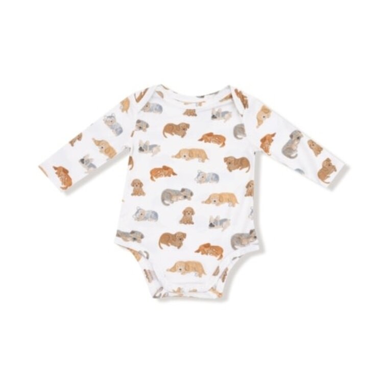 Angel Dear Napping Puppies - Lap Shoulder Bodysuit