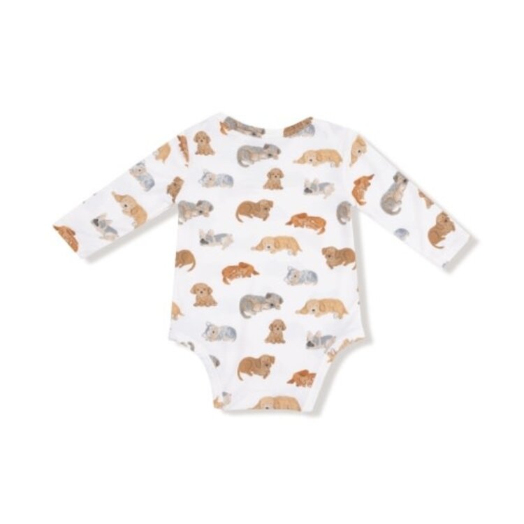 Angel Dear Napping Puppies - Lap Shoulder Bodysuit