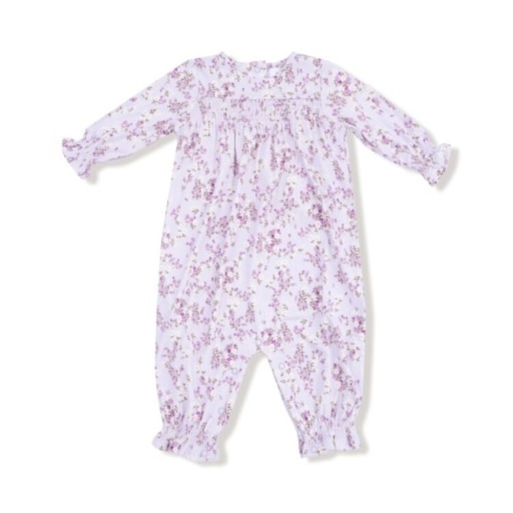 Angel Dear Sweet Dream Florals - Smocked L/S Romper