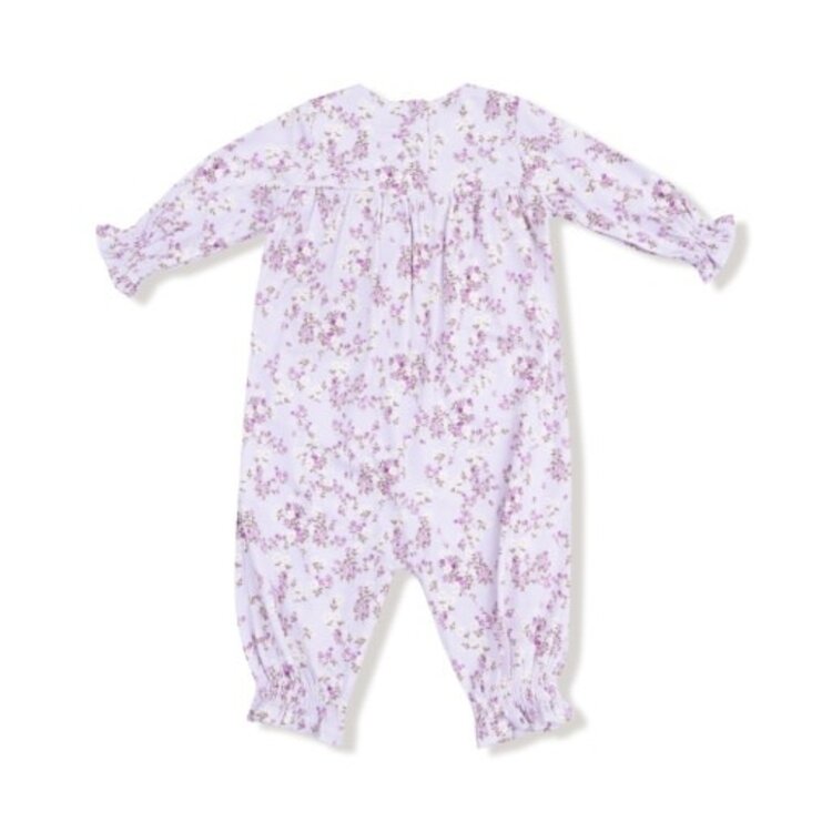 Angel Dear Sweet Dream Florals - Smocked L/S Romper