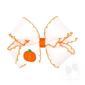 Wee Ones Harvest Moonstitch Emb Bow