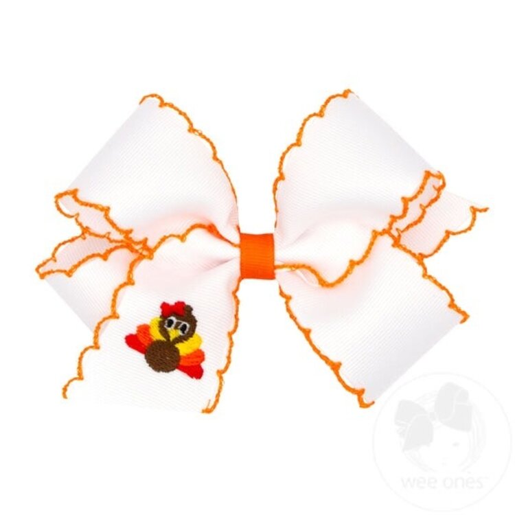 Wee Ones Harvest Moonstitch Emb Bow