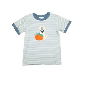 Ishtex Pumpkin Dog Stripe Shirt