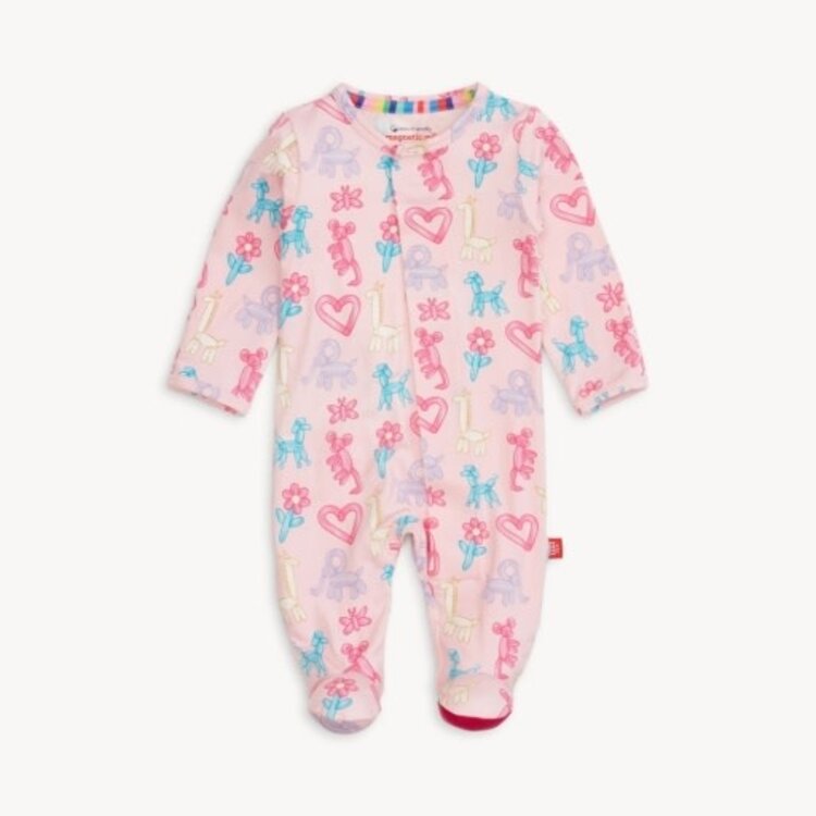 Magnetic  Me PINK PARTY ANIMALS GLOW IN THE DARK MOD FOOT