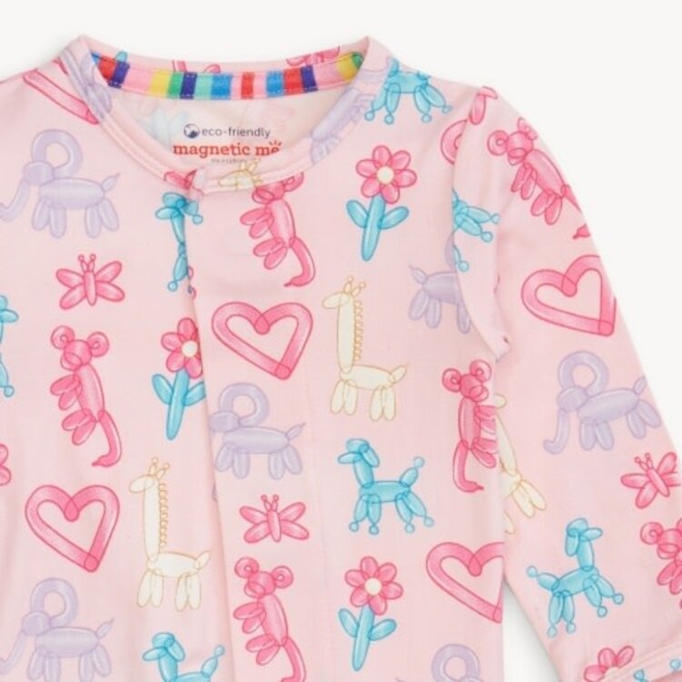 Magnetic  Me PINK PARTY ANIMALS GLOW IN THE DARK MOD FOOT