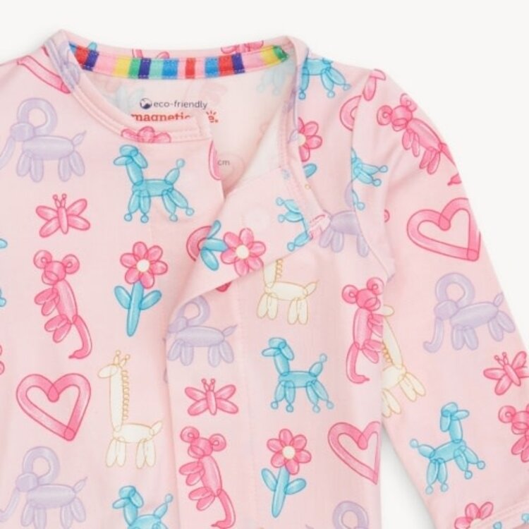 Magnetic  Me PINK PARTY ANIMALS GLOW IN THE DARK MOD FOOT