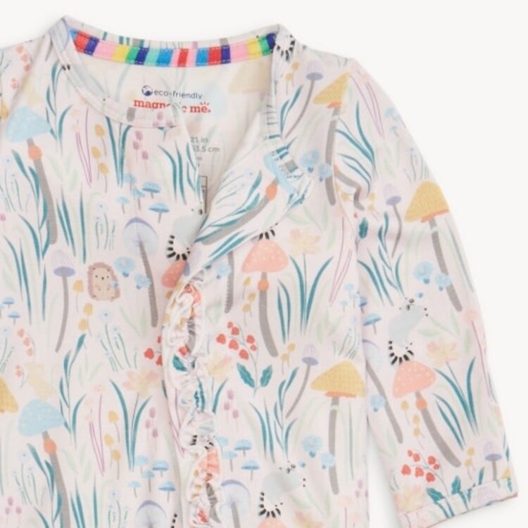 Magnetic  Me SHROOM AND BLOOM MODAL FOOTIE W/ RUFF