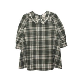 Mabel and Honey PLAID & PINE DRESS