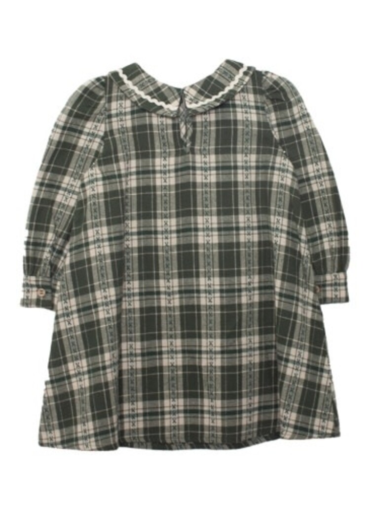 Mabel and Honey PLAID & PINE DRESS