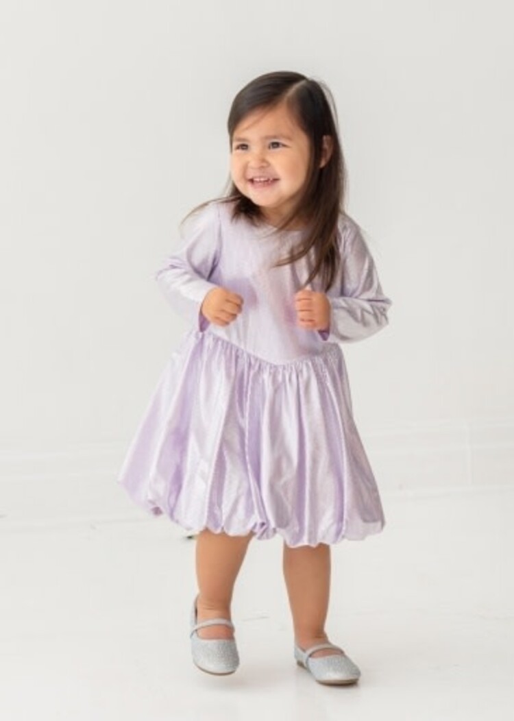 Mabel and Honey Purple Sparkle & Spin Dress