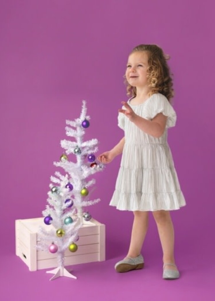 Mabel and Honey Gray Sparkle & Spin Dress