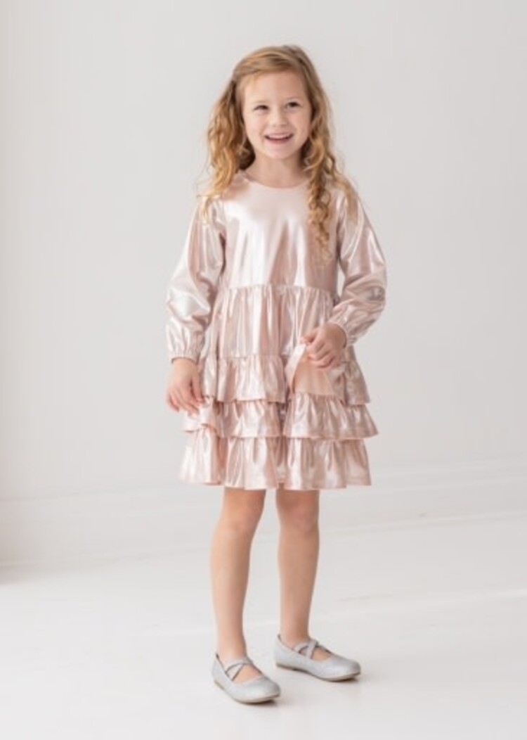 Mabel and Honey Pink Golden Glow Dress