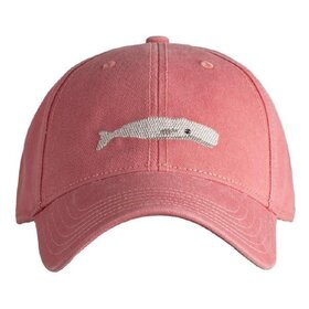 Harding Lane Needlepoint Baseball Hat-White Whale