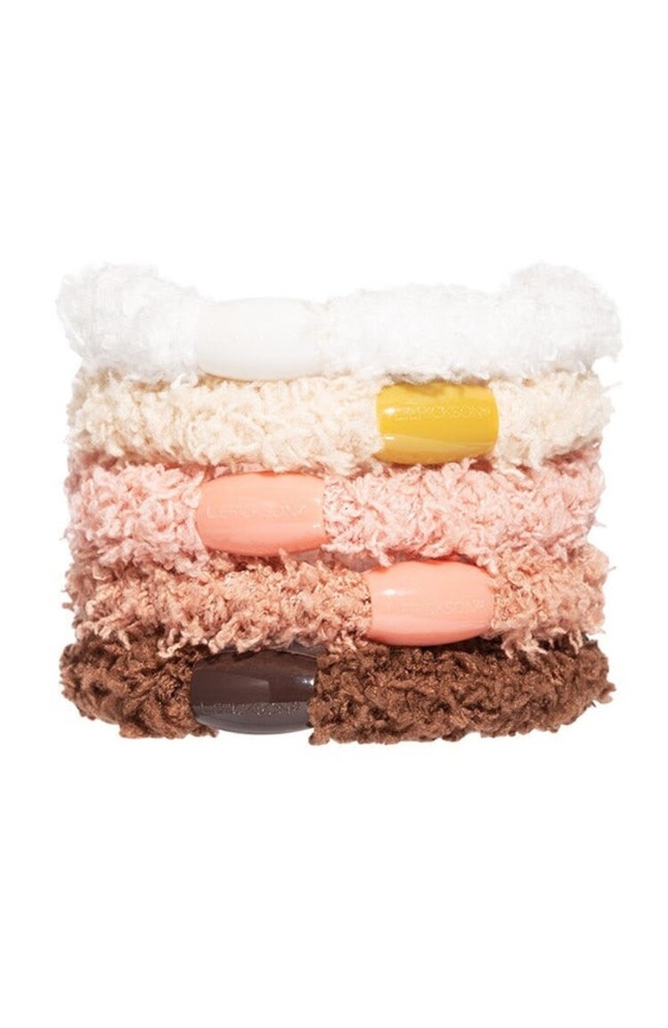 The Finest Accessories Cozy Pony Hair Ties-5 Pack