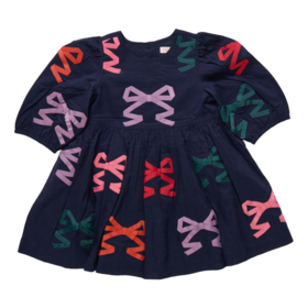 Pink Chicken girls brooke dress - multi bow applique