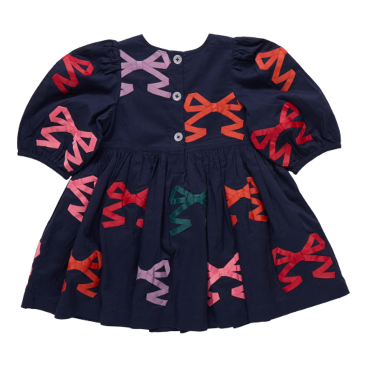Pink Chicken girls brooke dress - multi bow applique