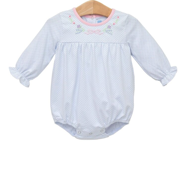 Trotter Street Kids Floral Embroidery Bubble