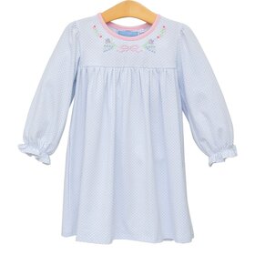 Trotter Street Kids Floral Embroidery Dress