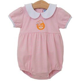 Trotter Street Kids Pink Stripe Jack O'Lantern Bubble