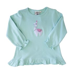 Luigi Kids Light Jade Llama Swing Top