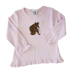 Luigi Kids Pink Horsehead Swing Top