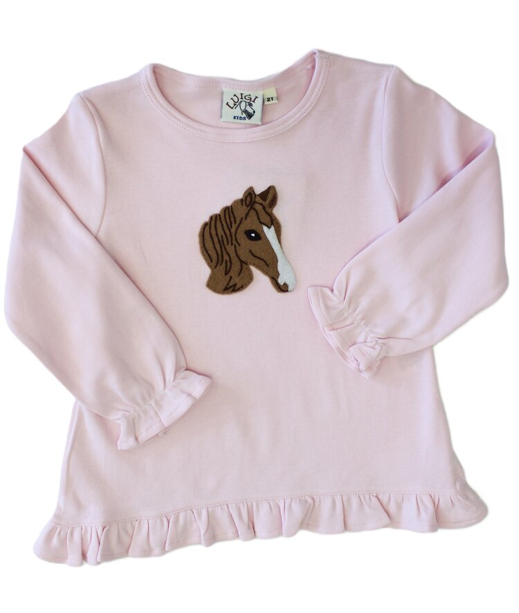 Luigi Kids Pink Horsehead Swing Top