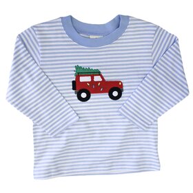 Luigi Kids Bl Str Christmas Tree Jeep Shirt