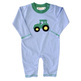 Luigi Kids Blue Tractor Romper