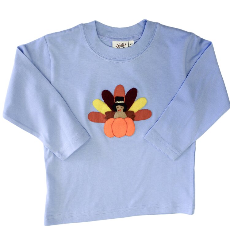 Luigi Kids Blue Turkey w/ Pumpkin Shirt