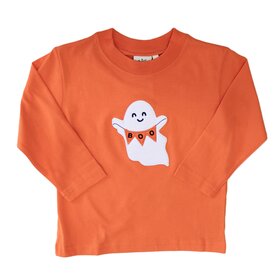 Luigi Kids Orange Boo Ghost Banner Shirt