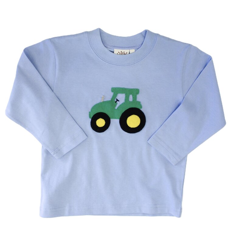 Luigi Kids Blue Tractor Shirt