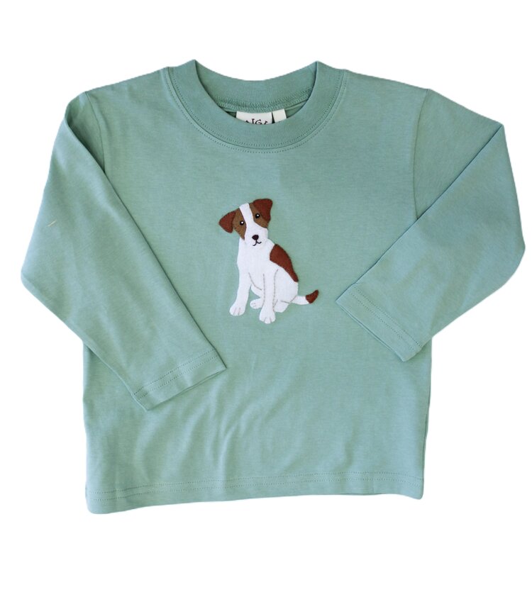 Luigi Kids Sage Jack Russel Shirt