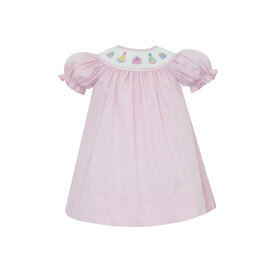 Petit Bebe Pink Smock Birthday Bishop