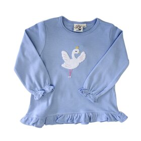 Luigi Kids Blue Ballerina Swan Swing Top