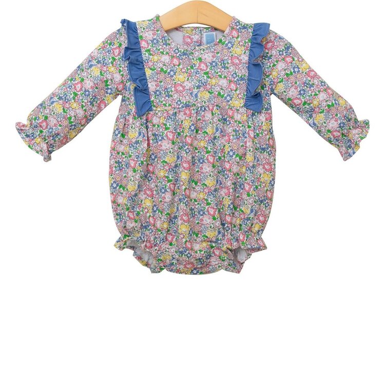 Trotter Street Kids Blue Floral Bubble